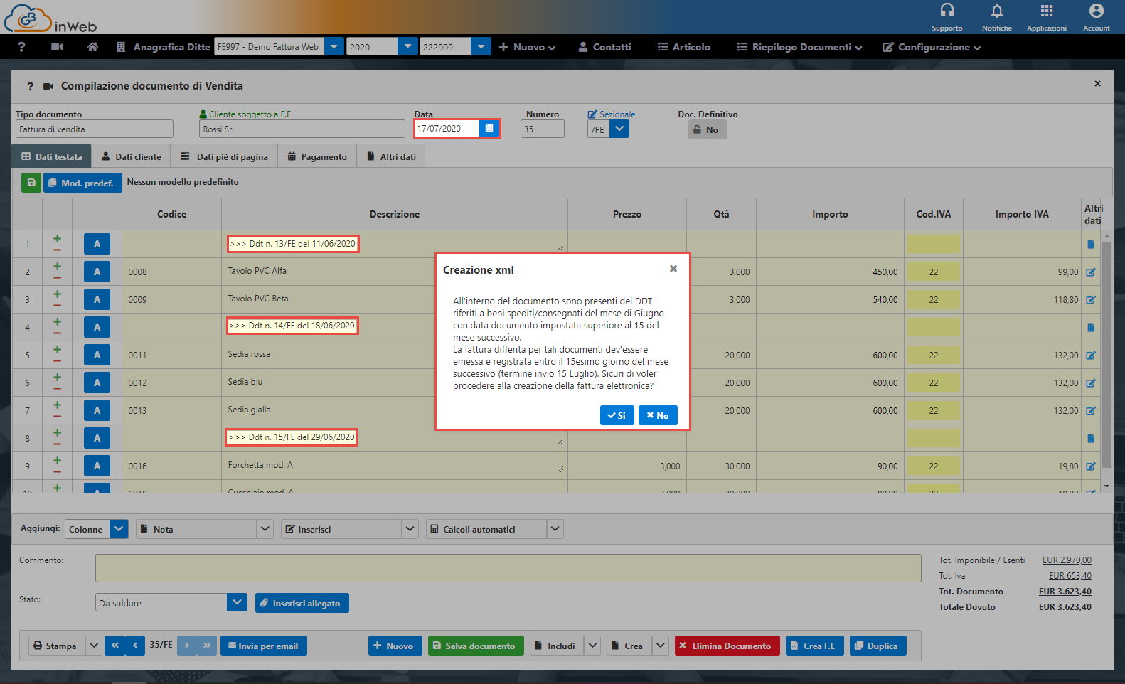 Blocco creazione file XML per termini d’invio superati. Che fare? - 2