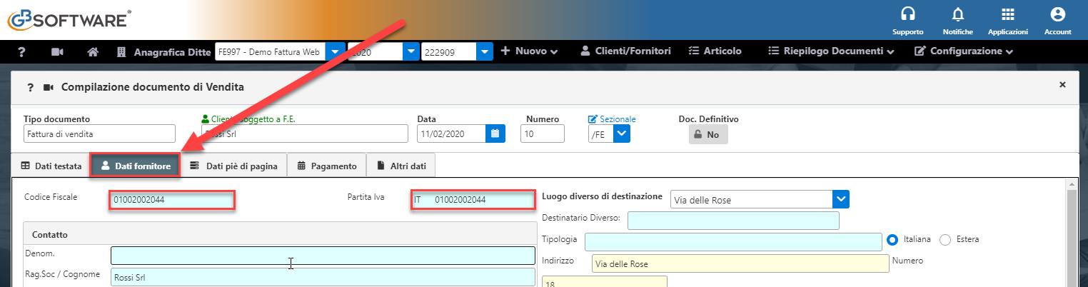 Come gestire una fattura scartata con errore 00320 - 00399? - 5