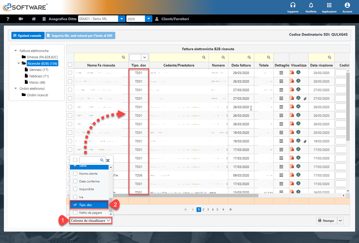 Come filtrare i documenti in Console per tipologia? - 1