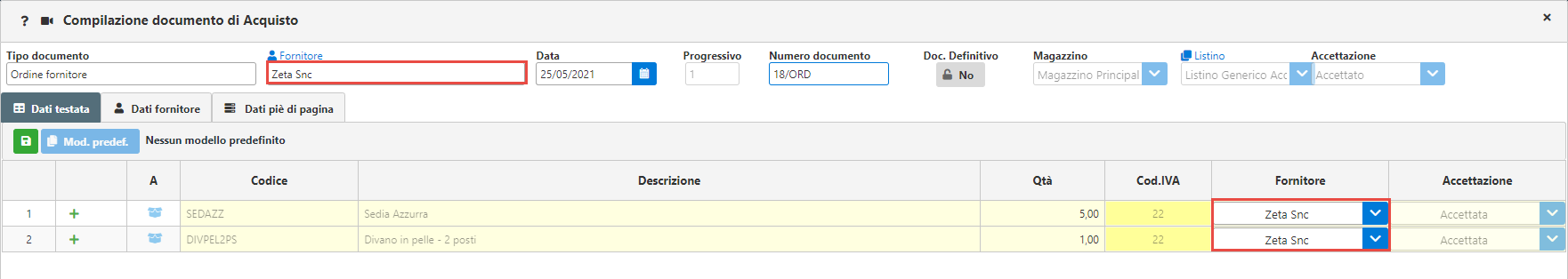 Come gestire un articolo sottoscorta in Magazzino? - 5
