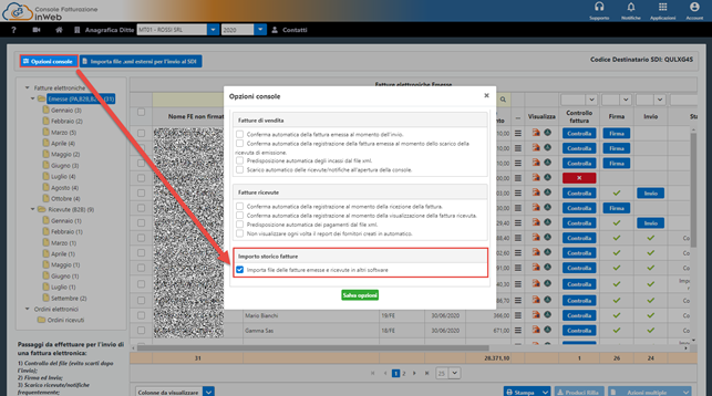 Come importare fatture emesse e ricevute con altri software?