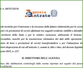 Modifica provvedimento Agenzia delle Entrate 30/04/2018