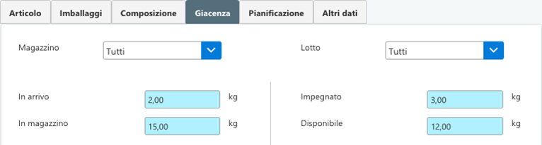 Modulo magazzino - controllo prezzo e stato articoli 